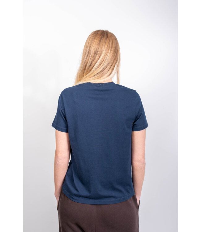 BLUE MORÉ Eva tee Dark blue