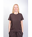 BLUE MORÉ Eva tee Dark brown