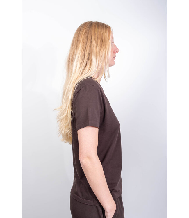 BLUE MORÉ Eva tee Dark brown