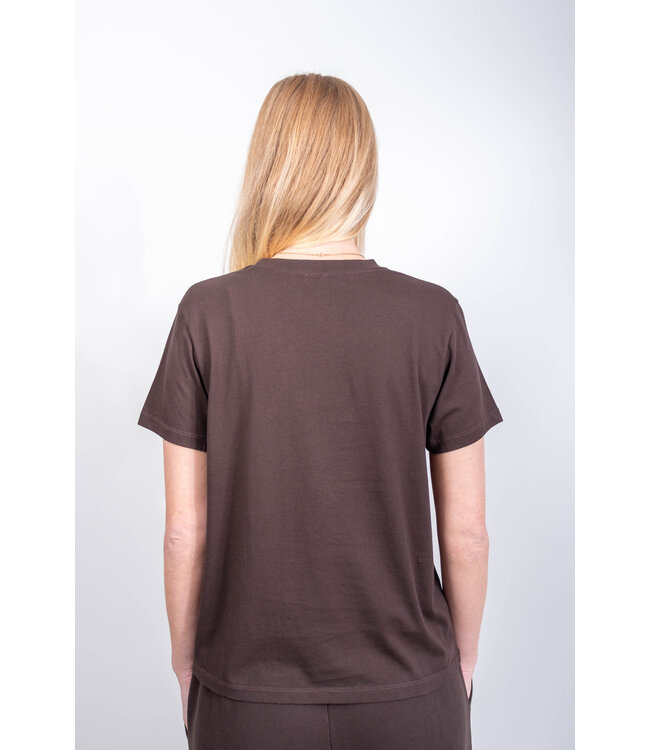 BLUE MORÉ Eva tee Dark brown