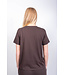 BLUE MORÉ Eva tee Dark brown