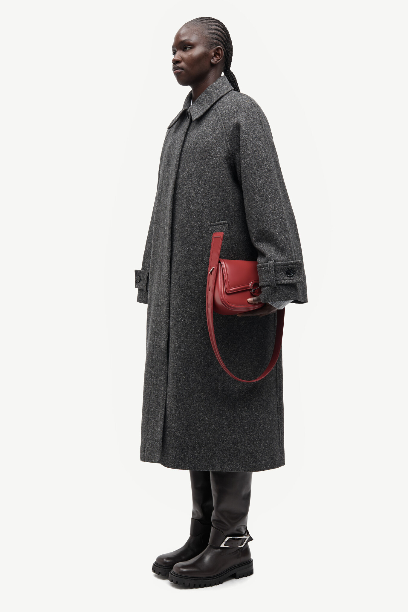 Samsoe Samsoe Saalma coat Dark grey Mel.