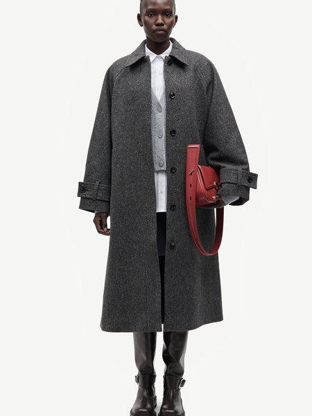 Samsoe Samsoe Saalma coat Dark grey Mel.