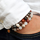 Armband Witte Jade & Versteend Hout Armband Witte Jade & Versteend Hout