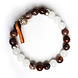 Armband Witte Jade & Versteend Hout Armband Witte Jade & Versteend Hout