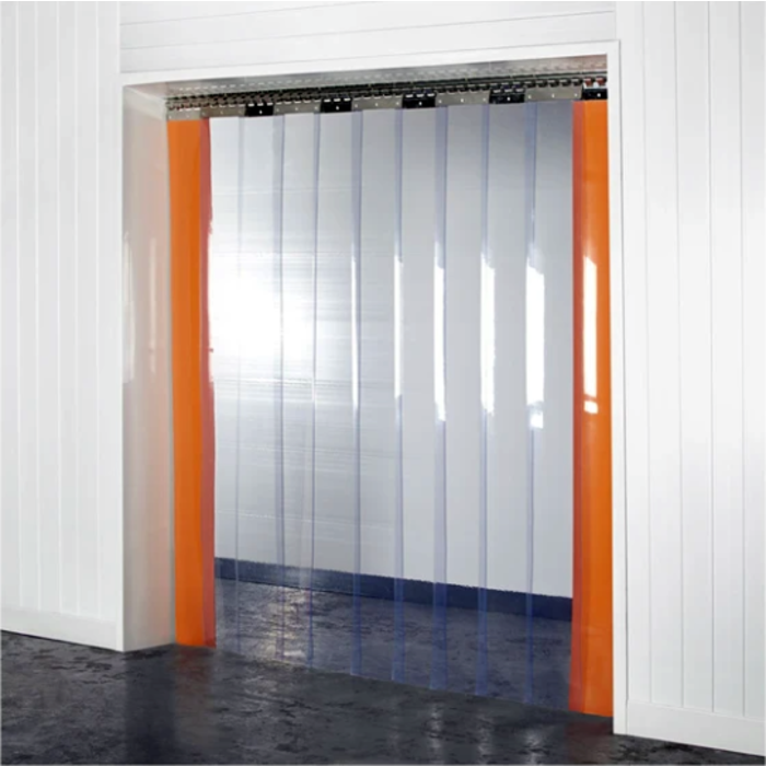 FlexTherm® PVC Streifenvorhang nach Maß – Komplett Montagefertig – Transparent 100x2mm