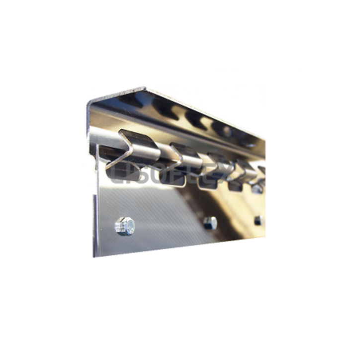 FlexTherm® PVC Streifenvorhang nach Maß – Komplett Montagefertig – Transparent 200x2mm