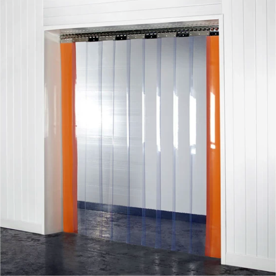 FlexTherm® PVC Streifenvorhang nach Maß – Komplett Montagefertig – Transparent 200x2mm