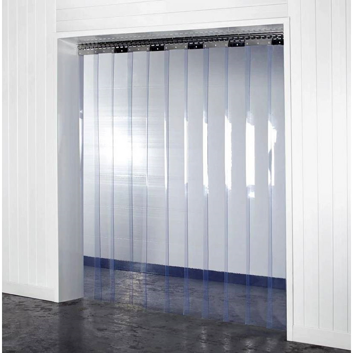 FlexTherm® PVC Streifenvorhang nach Maß – Komplett Montagefertig – Transparent 200x2mm