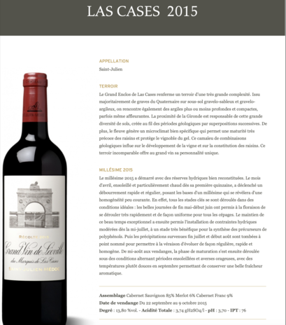 Fine & Rare  Chateau Leoville Las Cases, Saint-Julien 2015 (OWC 6) Fine & Rare  Chateau Leoville Las Cases, Saint-Julien 2015 (OWC 6)
