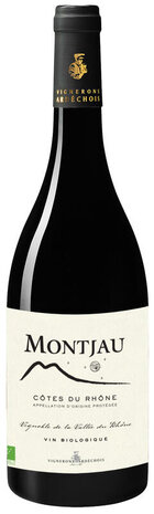 Ardechois vignerons Montjau, Côtes Du Rhône Rouge 2023 (BIO) Ardechois vignerons Montjau, Côtes Du Rhône Rouge 2023 (BIO)