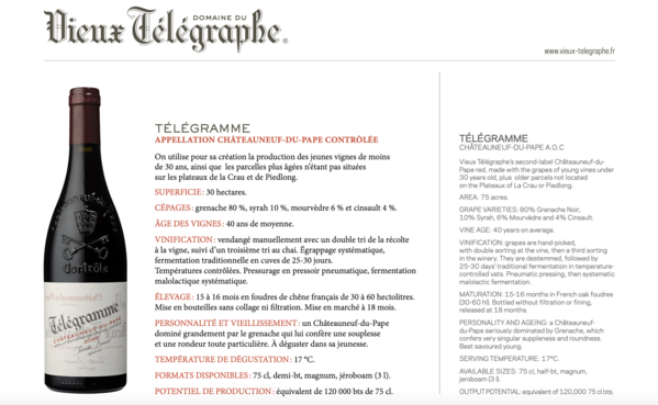 Fine & Rare Vieux Télégraphe Télégramme Châteauneuf du Pape 2021 Fine & Rare Vieux Télégraphe Télégramme Châteauneuf du Pape 2021