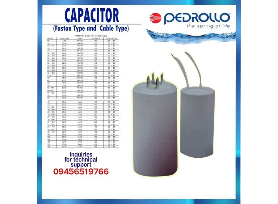 CAPACITOR 12.5MF/450V. 12F