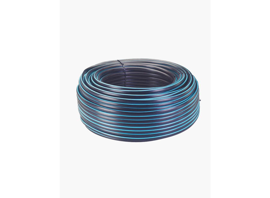 1/2'' Blue Stripe Poly Pipe 500' Coil (152.4 m) p/pm