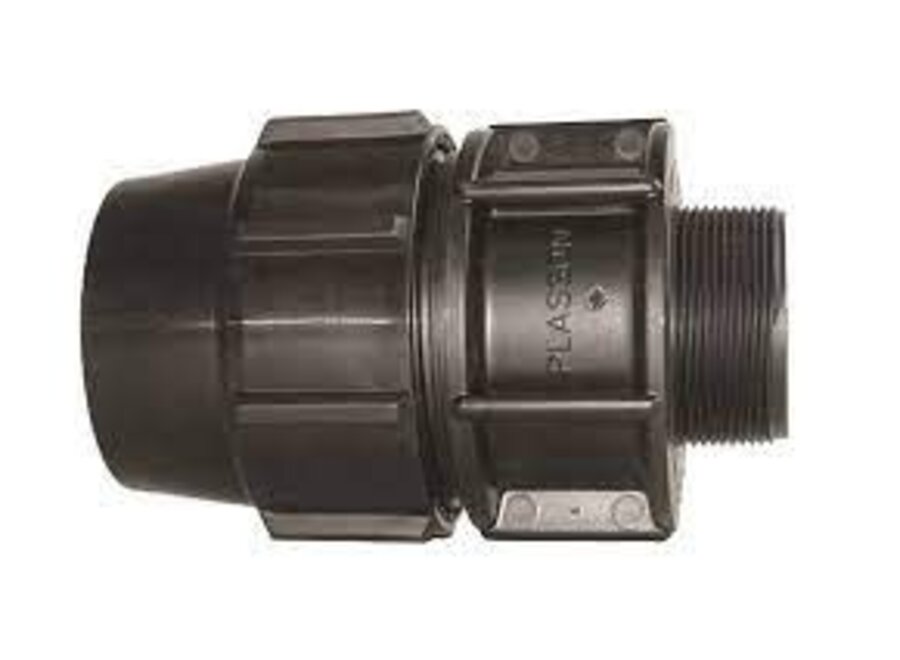 Compression male adapter fitting 3/4 20