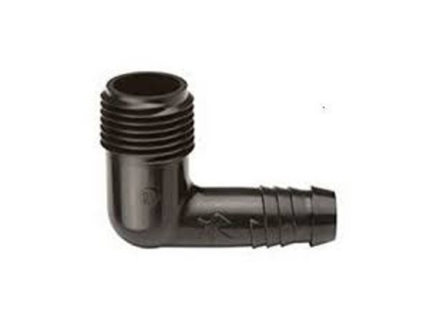 Rain bird spiral barb elbow 1/2in miptxbarb