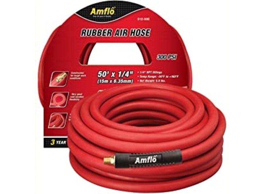 Rubber air hose 50 x 1/4 (15m x 6.35 mm)