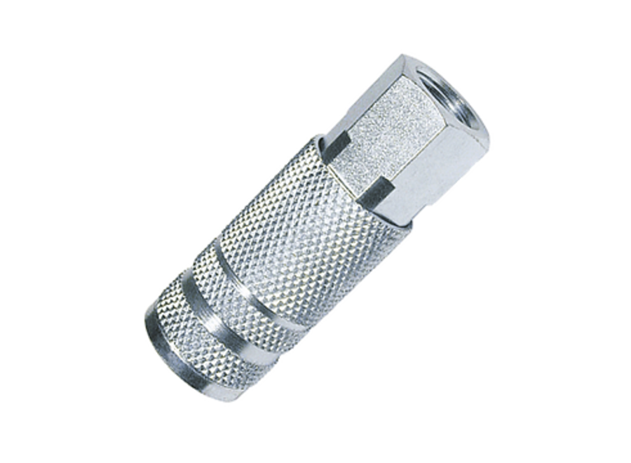 Tru-Flate 13-435 1/4" Female NPT Coupler, Silver