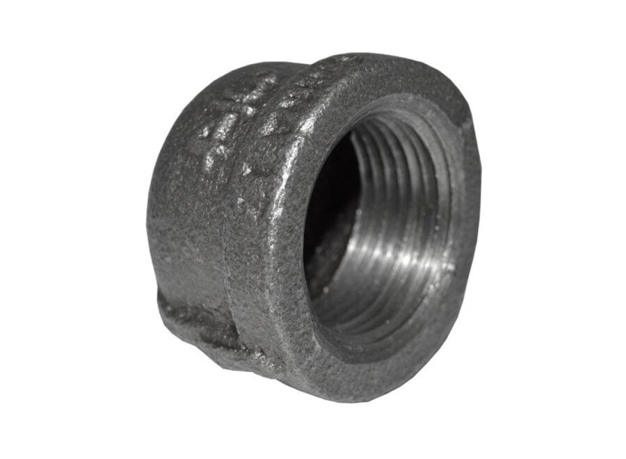 3/4 Black Malleable Cap