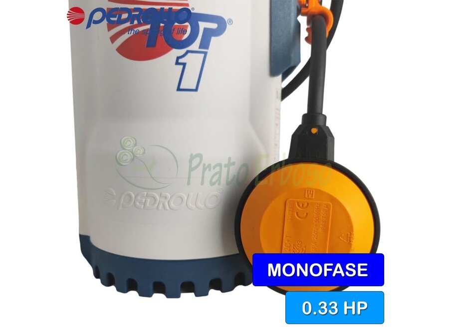 ELECTRIC WATER PUMP TOP 1 FLOOR 1 0,33HP