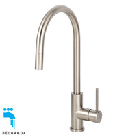 HOMEKR039 Eenhendel keukenmengkraan, Rvs, Met uitneembare profi-spoeldouche