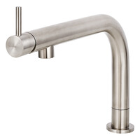 HOMEKR049 Eenhendel keukenmengkraan, Rvs, Met uittrekbaar uitloopdeel