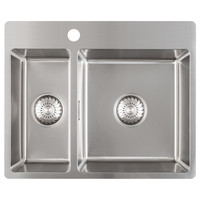 HOMESB009 Spoelbak 570x450 mm, Rvs, Opbouw/vlakinbouw