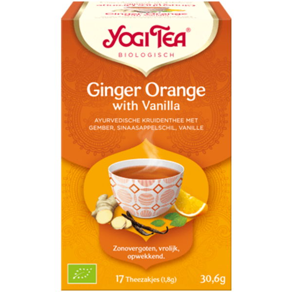 Yogi Tea YOGI TEA® Ginger Orange with Vanilla - Zonovergoten - Vrolijk - Opwekkend