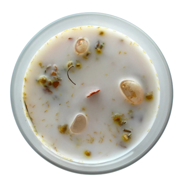 Green Tree Candle Company Edelsteenkaars Green Tea Positivity - Aromatherapie - Green Tree