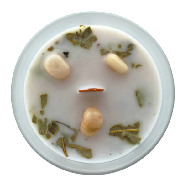 Green Tree Candle Company Edelsteenkaars Mint Inner Growth - Aromatherapie - Green Tree