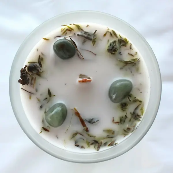 Green Tree Candle Company Edelsteenkaars Patchouli Good Luck - Aromatherapie - Green Tree