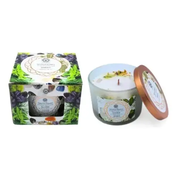 Green Tree Candle Company Edelsteenkaars Jasmine Spiritual Balance - Aromatherapie - Green Tree
