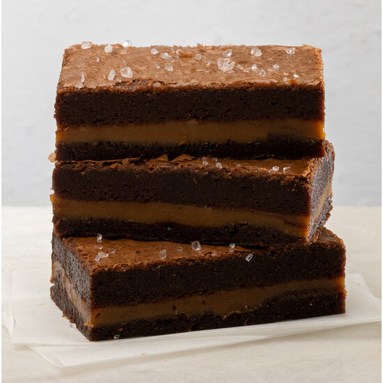 Karamel Zeezout Brownies