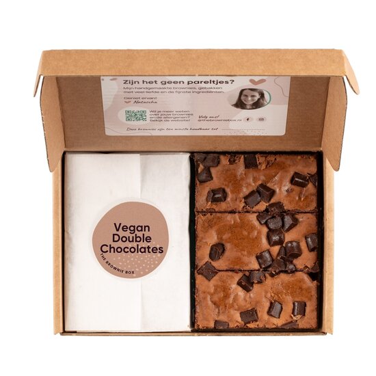 Vegan Double Chocolates Brownies