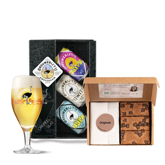 Voordeelcadeau: 't Ij Bierpakket & Brownies