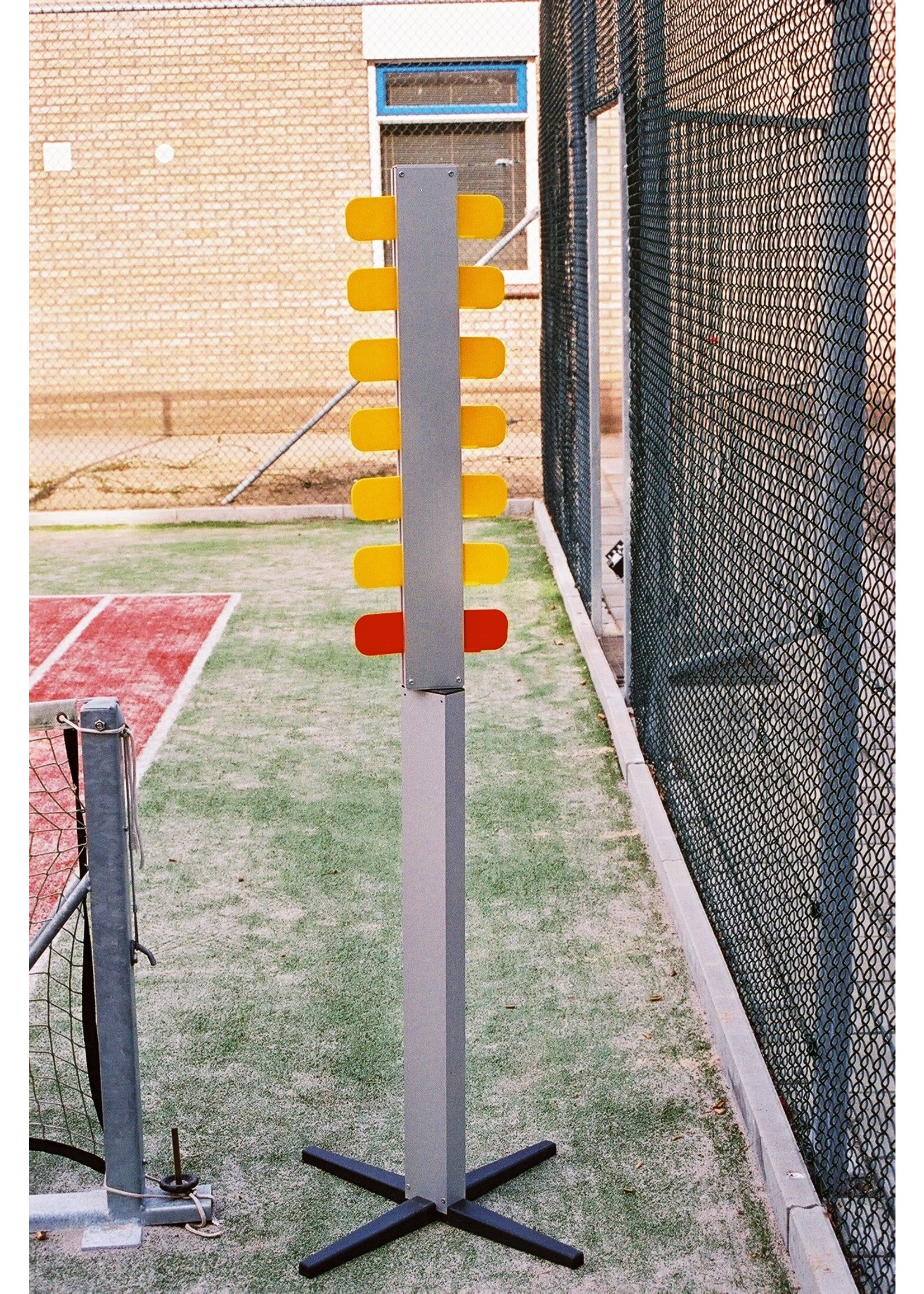 Scoreboard on heavy stand