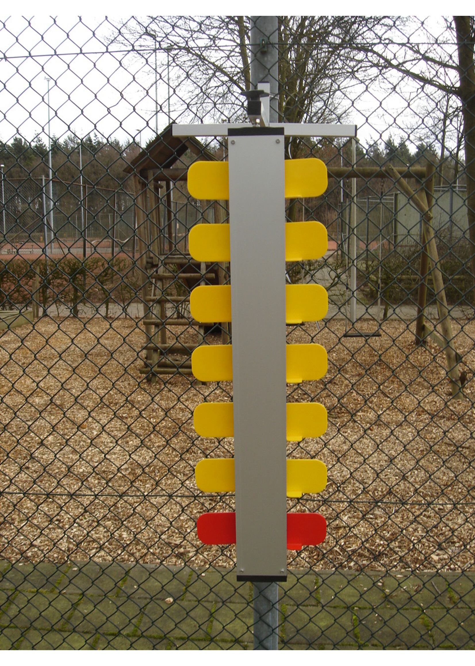 Scoreboard at the fence