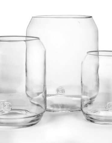 gommaire vaas hurricane daniel medium transparant glas
