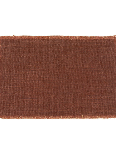 libeco home placemat jasper leather rood