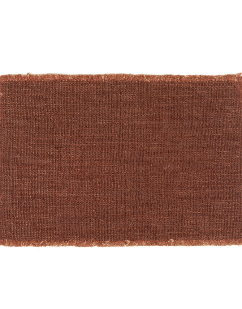 libeco home placemat jasper leather rood 35x50 cm