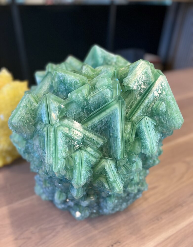mineral series by isaac monte mineral series vase xtra large green