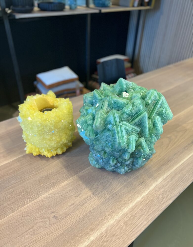 mineral series by isaac monte mineral series vase xtra large green