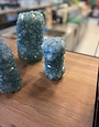 mineral series by isaac monte crystal vase mini ice blue