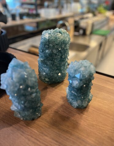 mineral series by isaac monte mineral series vase small ice blue