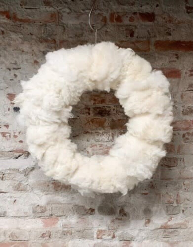 NOT\STANDARD kerstkrans schapenwol 60cm