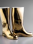 qubus design waterproof gold left boot