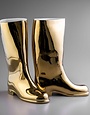 qubus design waterproof gold left boot