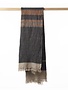 libeco home the belgian towel black stripe 110x180cm