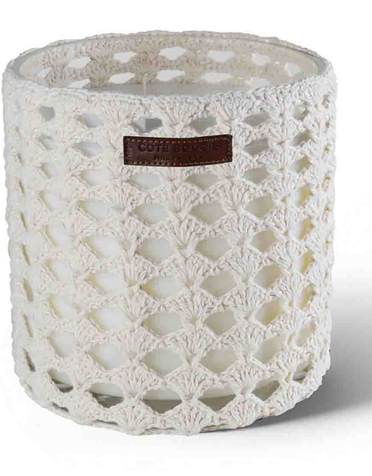 cote bougie geurkaars macramé fleur d'orange XL
