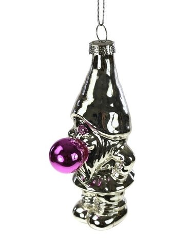 NOT\STANDARD LABEL kerstbal bob bubbles silver and shiny